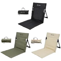 Outdoor Camping Folding Back Chair Garden Single Lazy Chair Backrest Cushion Portable Foldable Picnic Backchair Beach Chairs