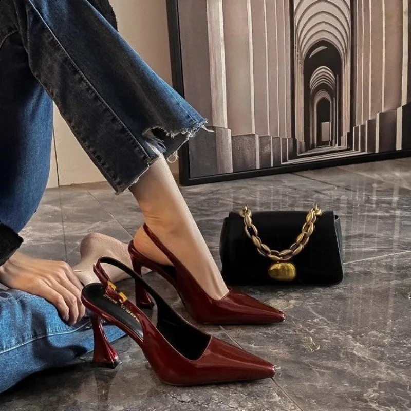 

Fashion High Heels Luxurious Versatile Women's Shoes Slim Heel Temperament New Heeled Sandals Spring Elegant Pointed 2026 Pumps