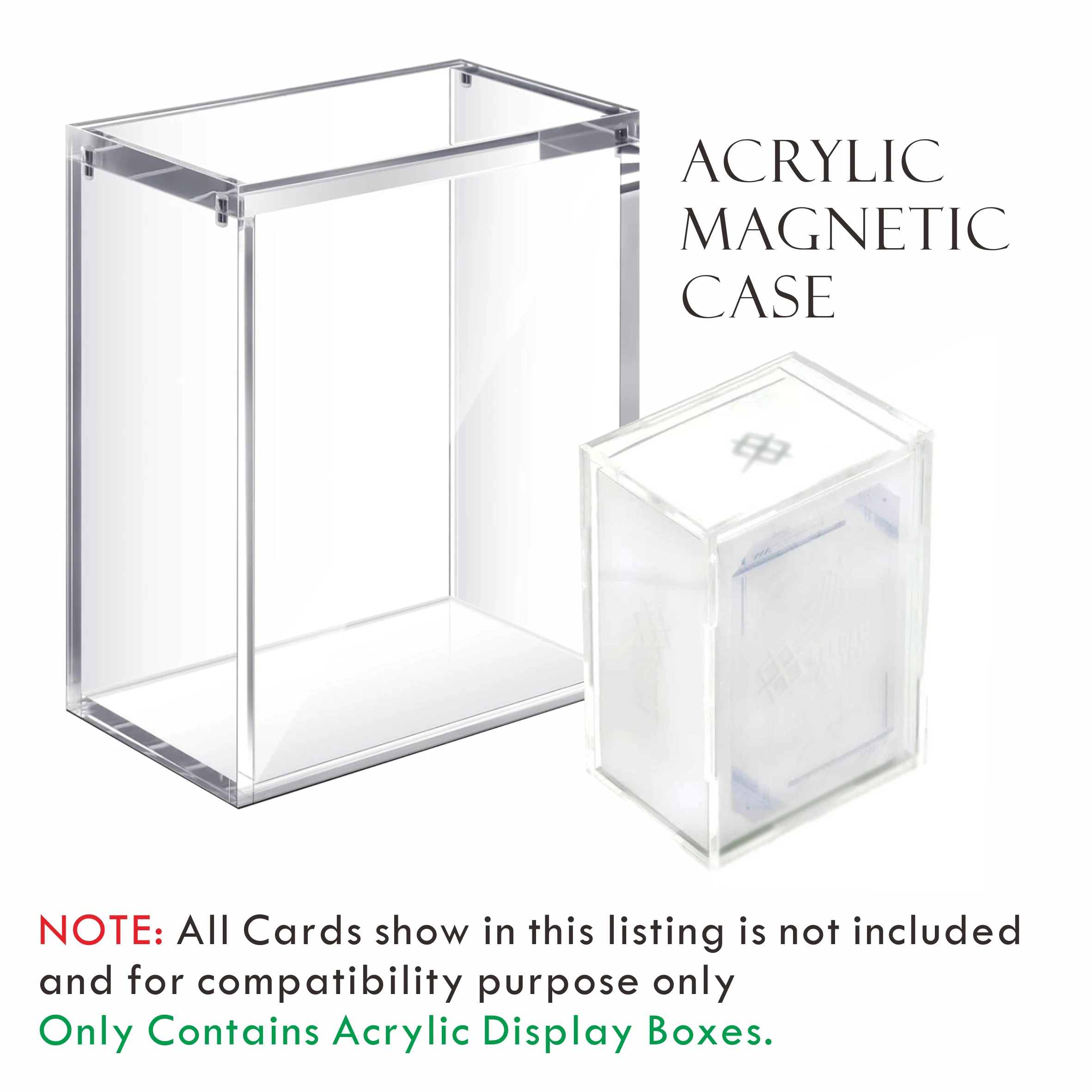 حافظة عرض مغناطيسية من الأكريليك لـ GUNDAM CARD GAME LIMITED BOX Ver.β، Gundam TCG إصدار صندوق محدود B (حافظة أكريليك فقط)