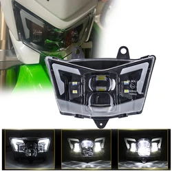 New E24 Headlight Assembly For Kawasaki KLR KLX 125 140 250 300 450 650 LED Headlight  Appproved IP67