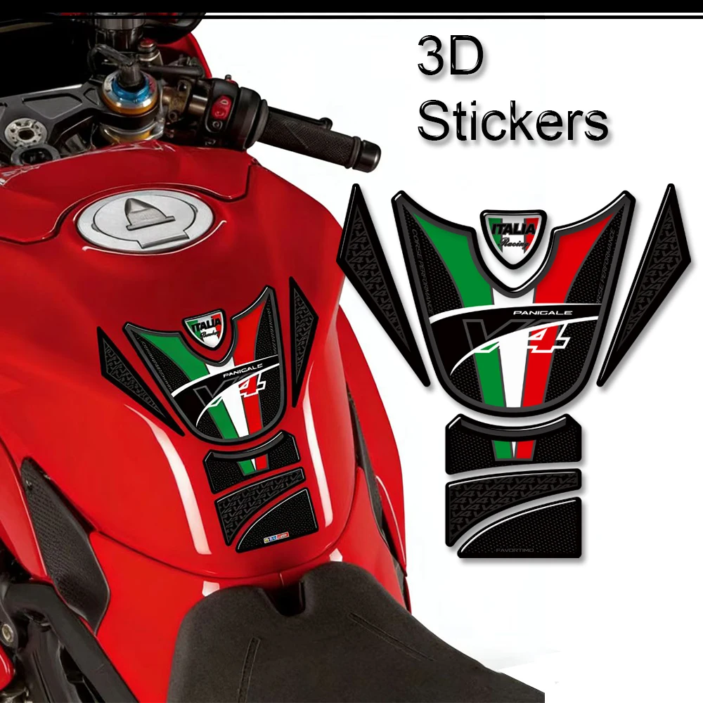 

Накладки на бак и боковые защитные накладки для мотоцикла Panigale V4 S V4S, комплект наклеек на обтекатели и крылья, 2025