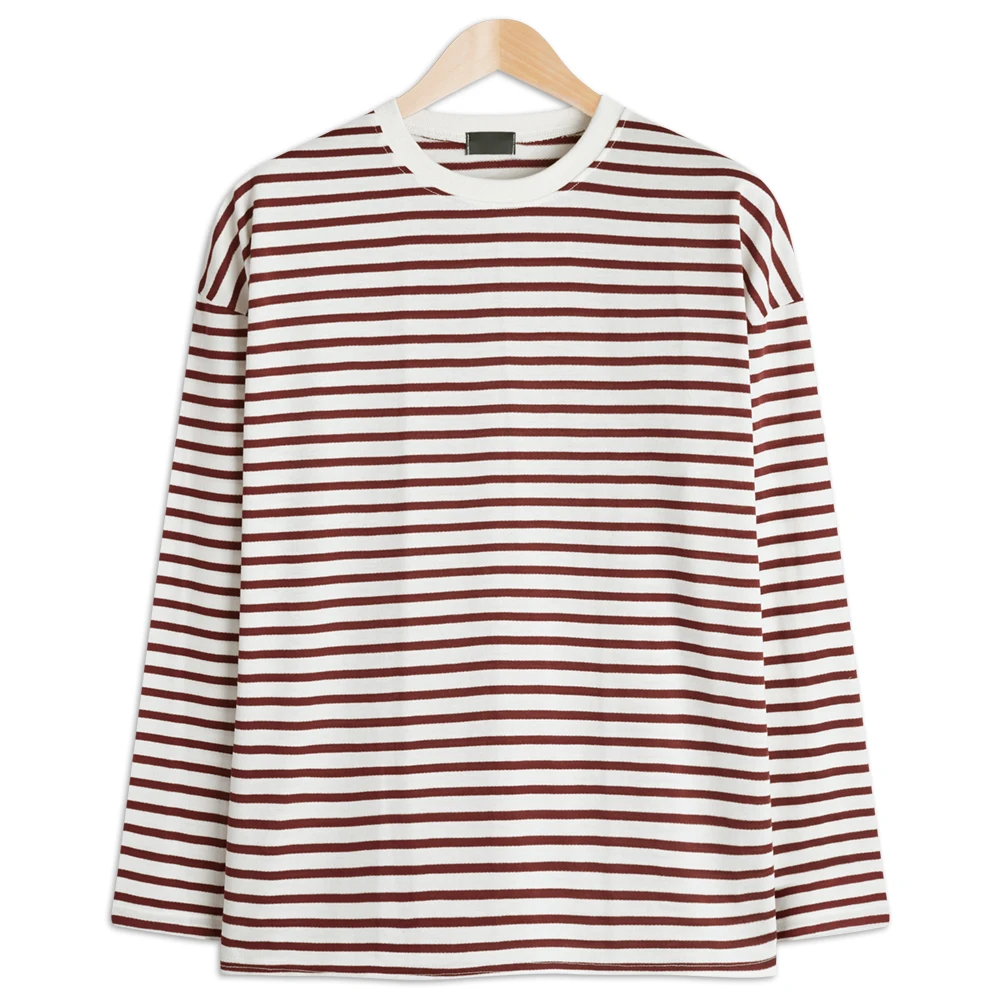 TOPBOY Daily Dangkara Oversized Round Long Sleeve T-Shirt (CA294)