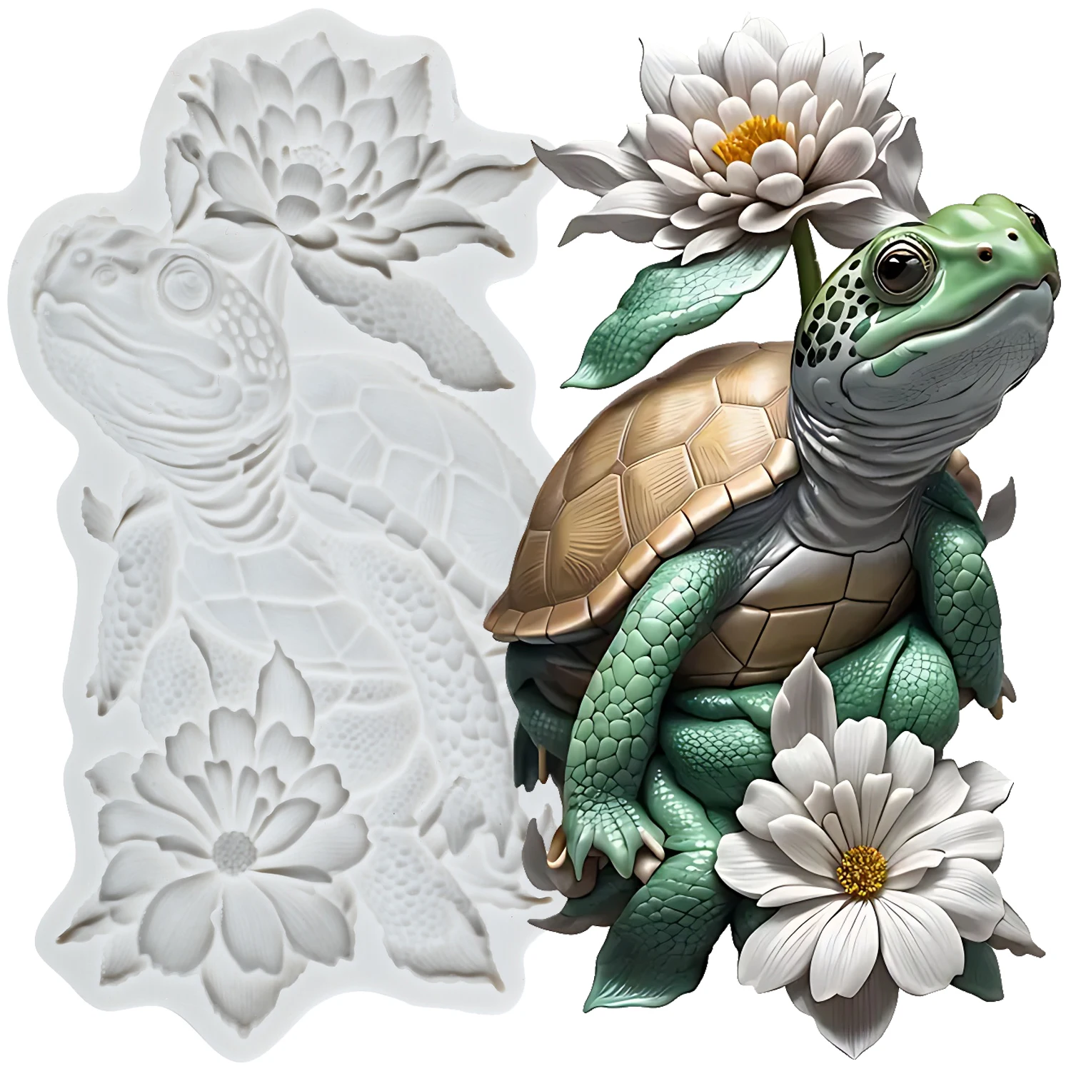 Sea Turtle Silicone Molds Turtle Fondant Cake Decorating Tools Cupcake Topper Chocolate Craft Gum Paste Polymer Clay