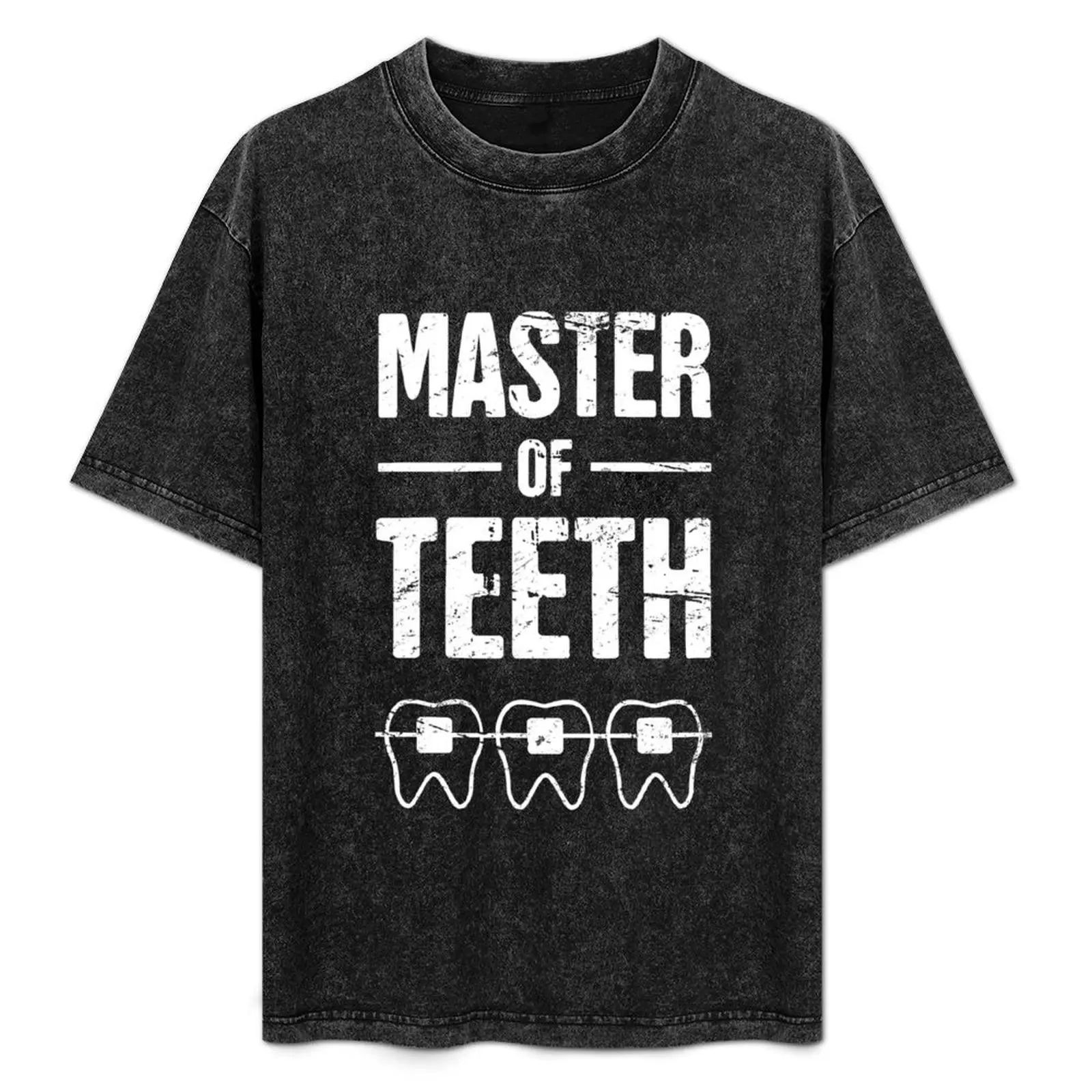 

Master Of Teeth | Funny Dentist Orthodontist T-Shirt Urban Casual Loose Fit Tee
