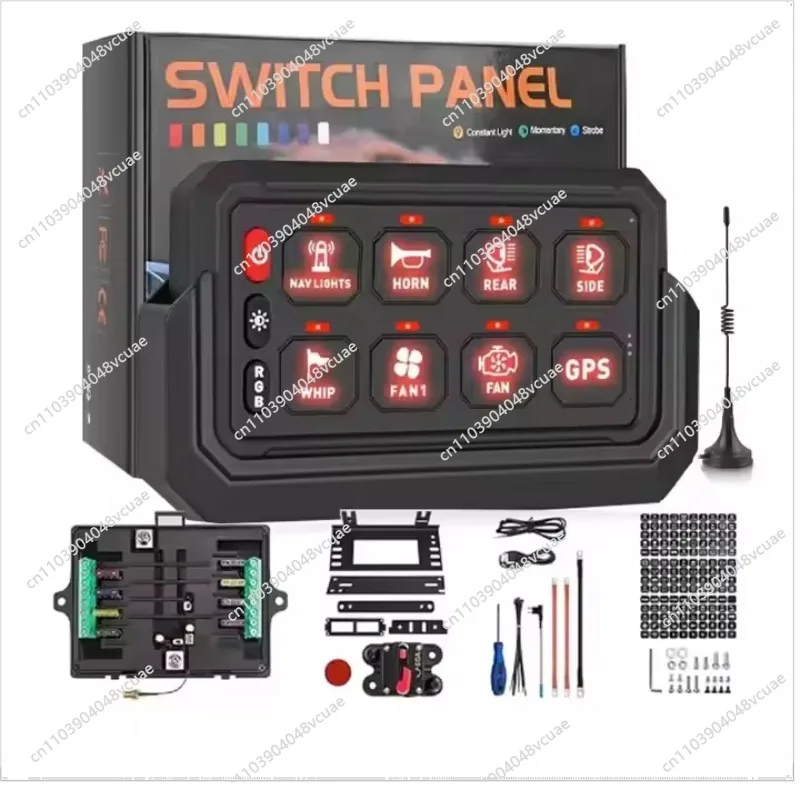 

Беспроводная панель управления RGB-подсветкой на 8 групп для 12-вольтовых 4x4 экскаваторов и внедорожников