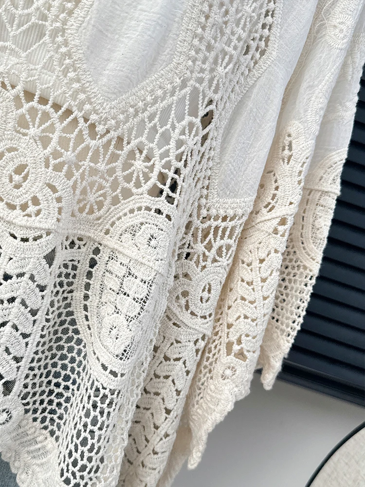 Mulheres verão oco blusas senhora oco para fora camisetas legais