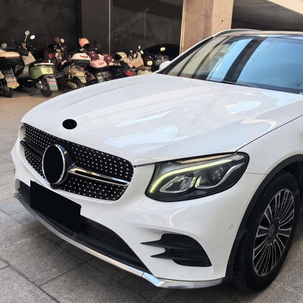 

For Mercedes Benz GLC X253 GLC250 GLC300 GLC350 GLC43 AMG 2015 To 2019 Trim Diamond GT Style Front Inlet Bumper Grid Grill Refit