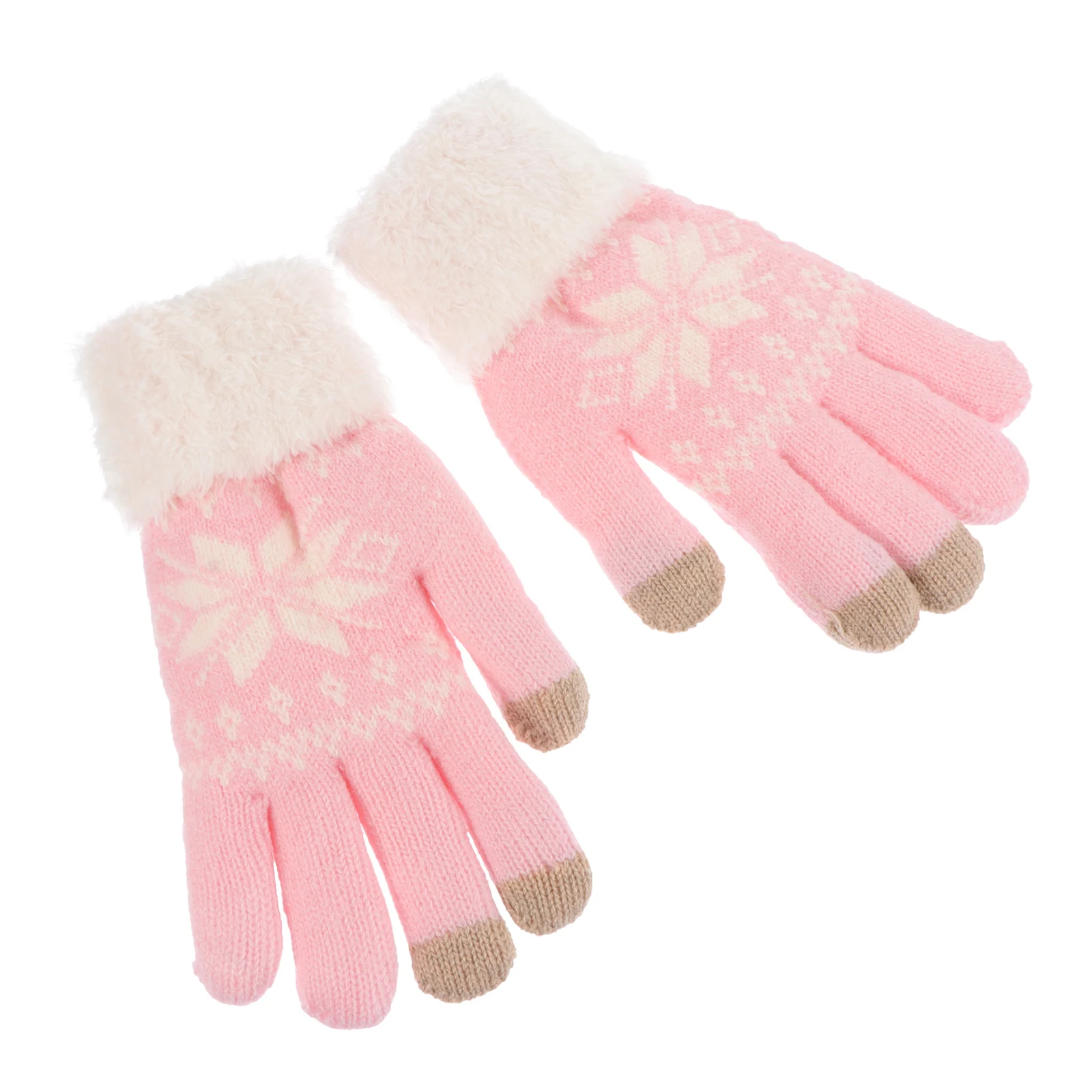 

Thermal Touchscreen Gloves for Typing Cold Office Thickened Knit with Fingers Winter Warm near