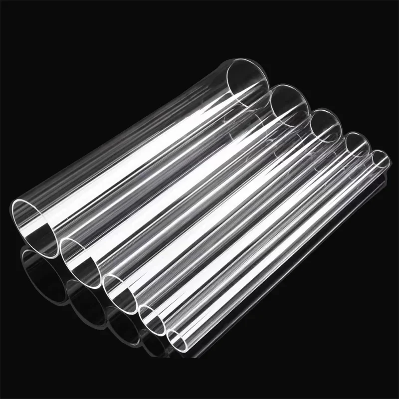 Tubo acrílico transparente para acuario, suministro de agua para pecera, tubo de plexiglás para jardín, 5mm a 60mm