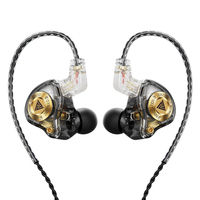 QKZ ENZO PRO Metal Wired Headset Large Dynamic Drive Earphone With Microphone 3.5MM Gaming In Ear Earbuds DJ Music Headset