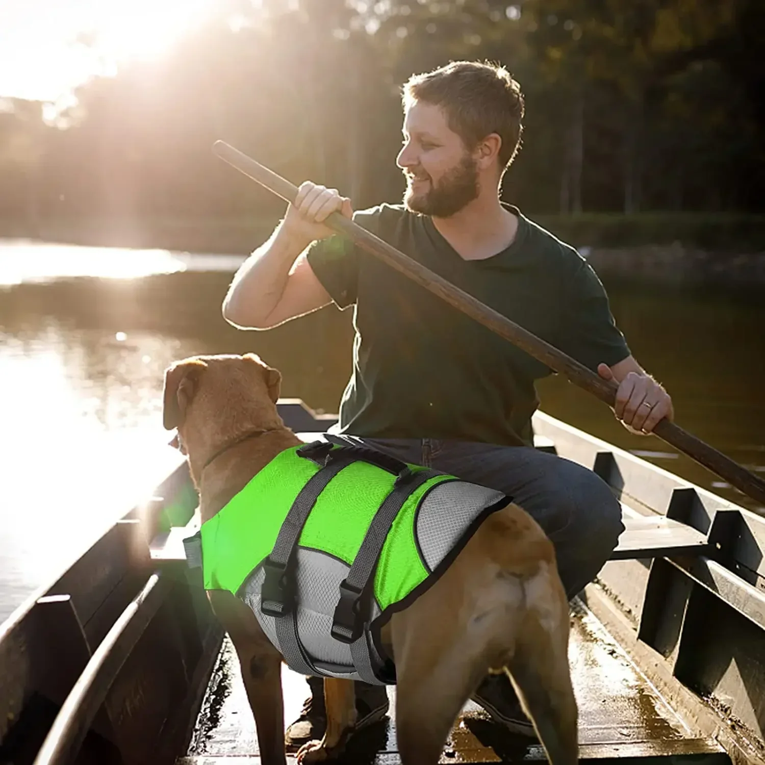 Reflective Dog Life Jacket Sport Safety Rescue Vest Dog Clothes Adjustable Vests Puppy Float Swimming Suit for All Pet Dogs