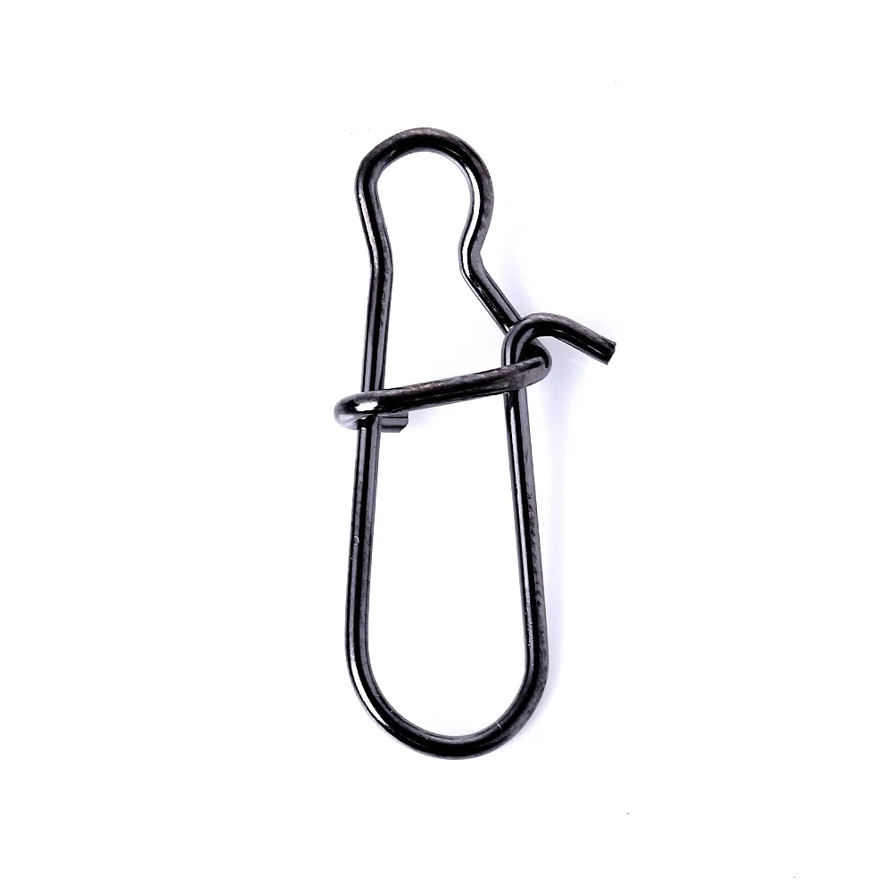 50pcs Stainless Steel Fishing Snap Hooked Snap Pin Fastlock Clip Accessories Tackle for Barrel Swivel Lure hook