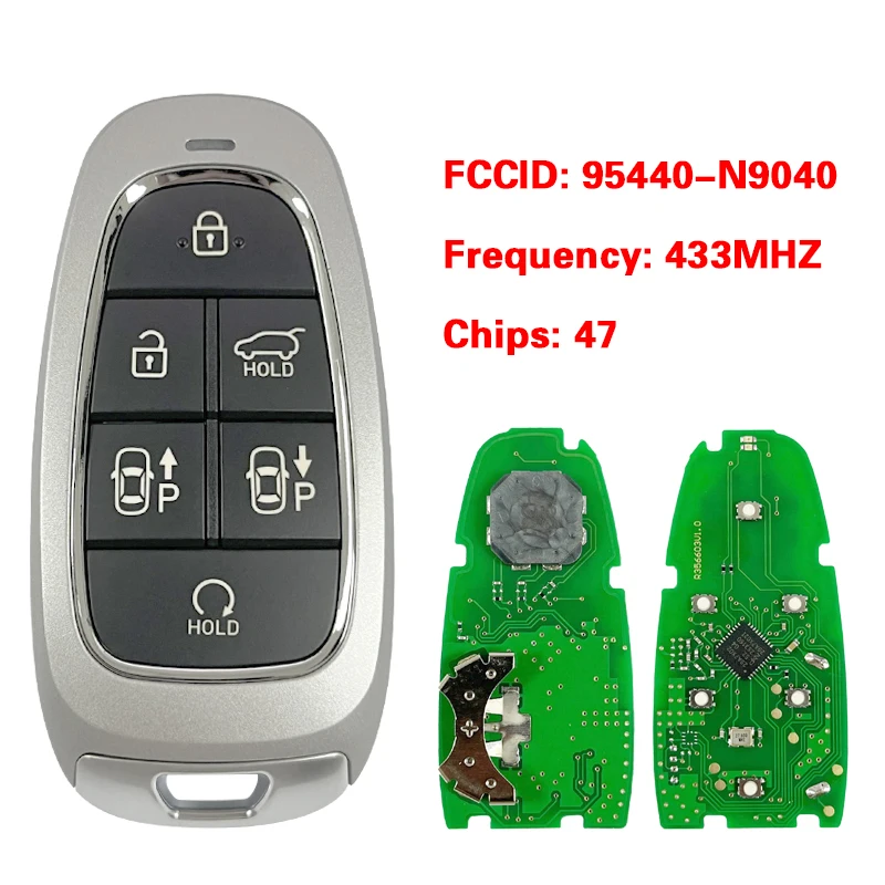 CN 020229   Numer części 95440-N9040 dla Hyundai Tucson 2022 Smart Key 6 przycisków 433 MHz