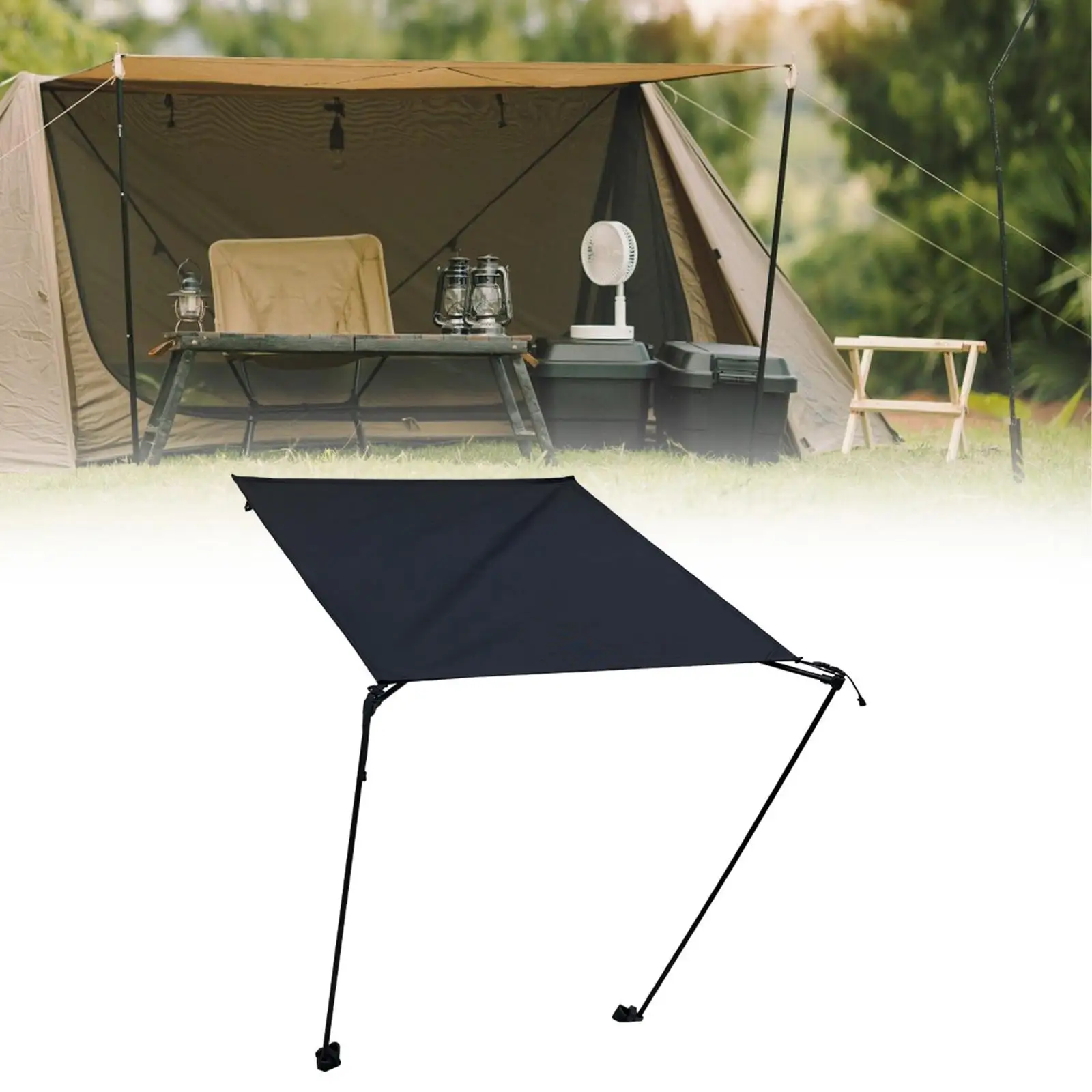 Outdoor Camping Chair Sunshade Sun Protection Portable Sun Shelter for Outdoor Fishing Accessories Traveling Backpacking Picnic