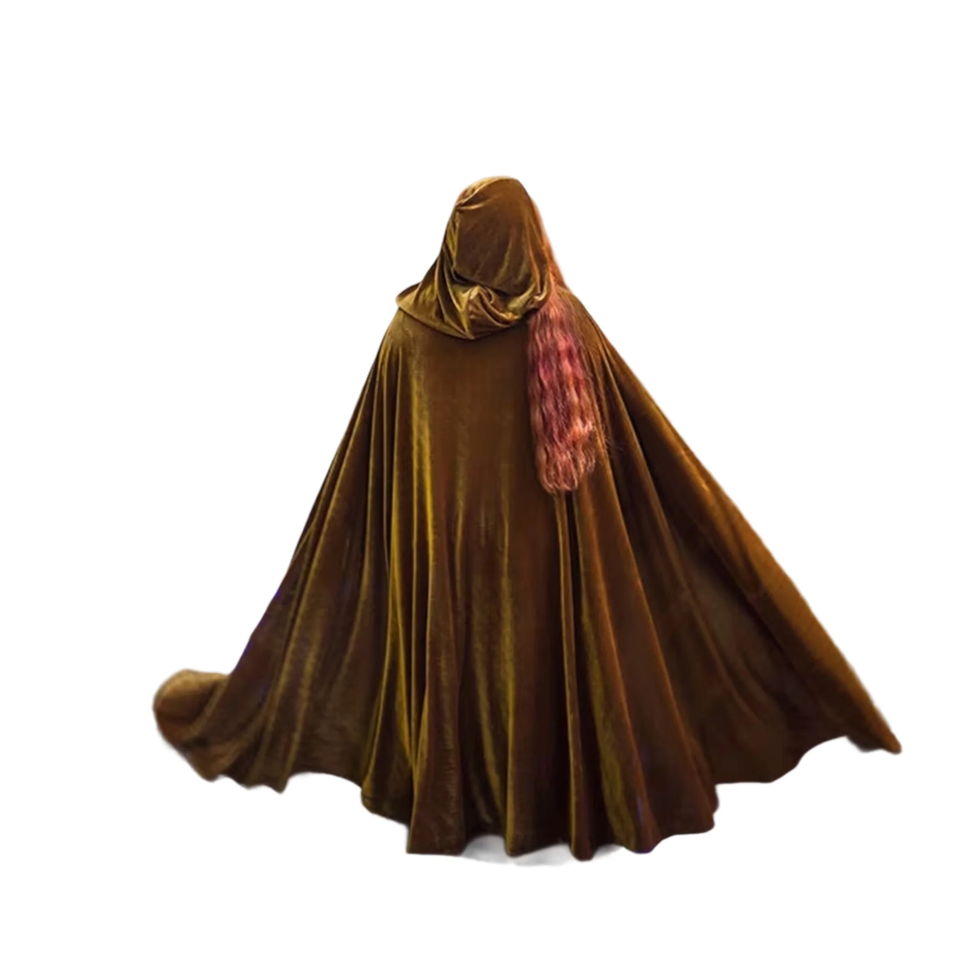 

Halloween Costume for Kids Yellow Prince Capes Funny King Costume Front Tie Up Cloak