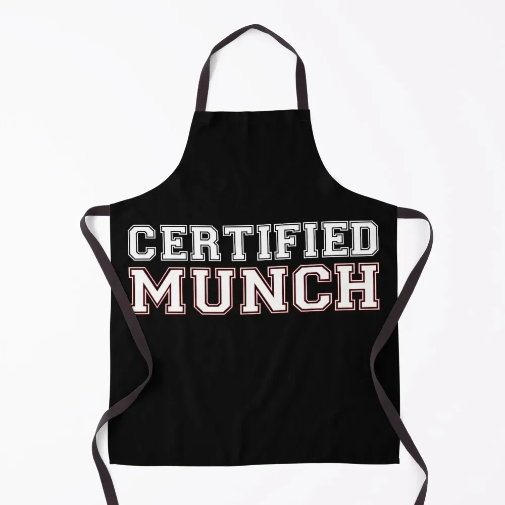 Certified Munch Proud Munch Day Lover Love Apron professional hairdressing barber men Kitchen Women Apron