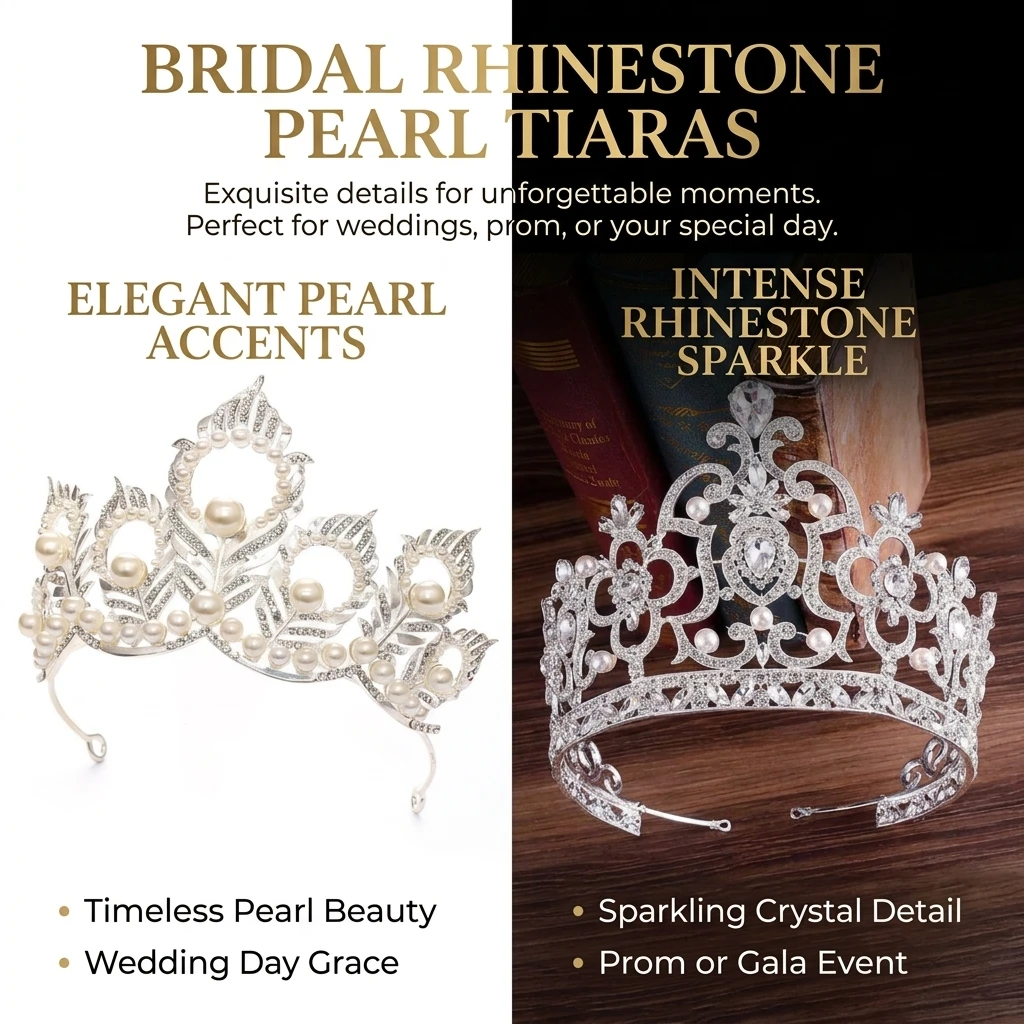 2 Stück luxuriöse Brautkrone m – Women'S Accessories Designer Bewertung und Preis