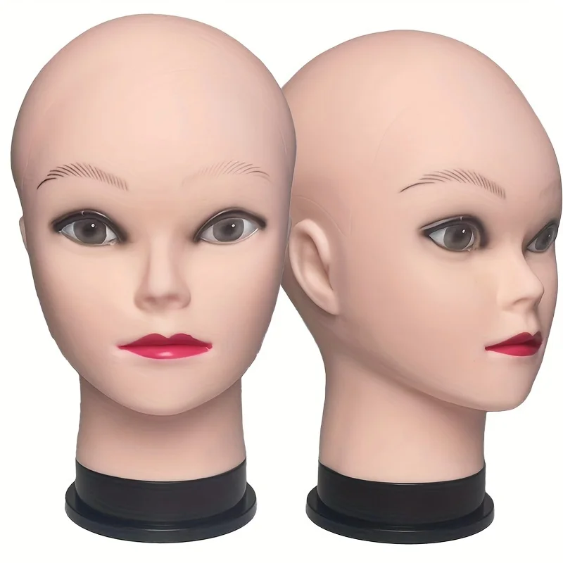Perruque chauve en Silicone souple, modèle de perruque, tête de formation, Mannequin de beauté, tête de poupée, Massage, affichage de magasin de maquillage