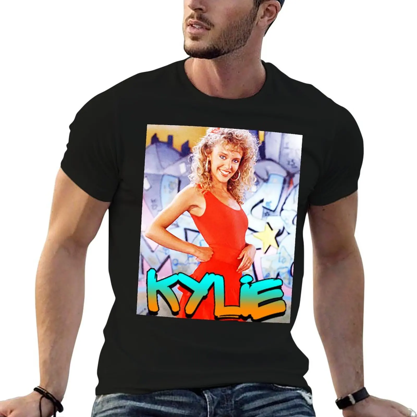 

Retro funny man t summer cotton shirts man Minogue shirt T-Shirt t for Kylie
