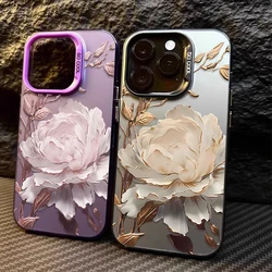Golden Lotus Flower Case for Samsung Galaxy A16 A06 A35 A55 A25 A05S A15 A54 A34 A24 A14 A05 A04 4G 5G Matte Back Cover