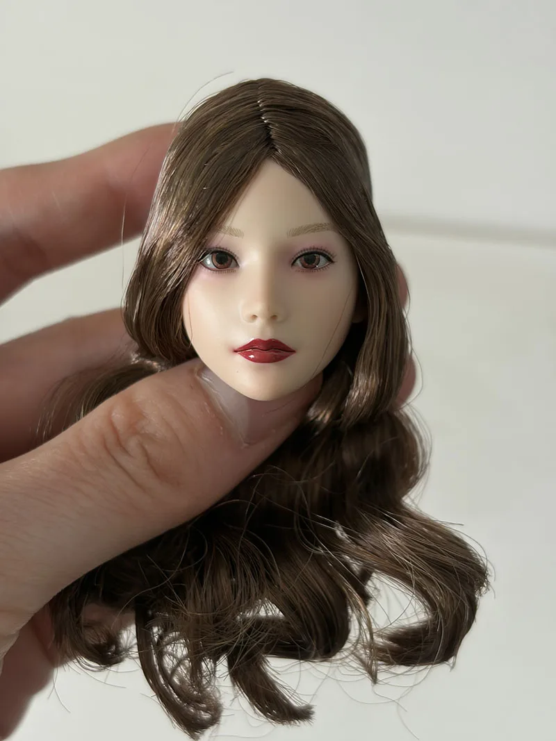 1/6 Scale Anime Girl Yuki Movable Eyes Head Sculpt Carving Model Fit 12'' Female Soldier Pale Action Figure Body Dolls view 6