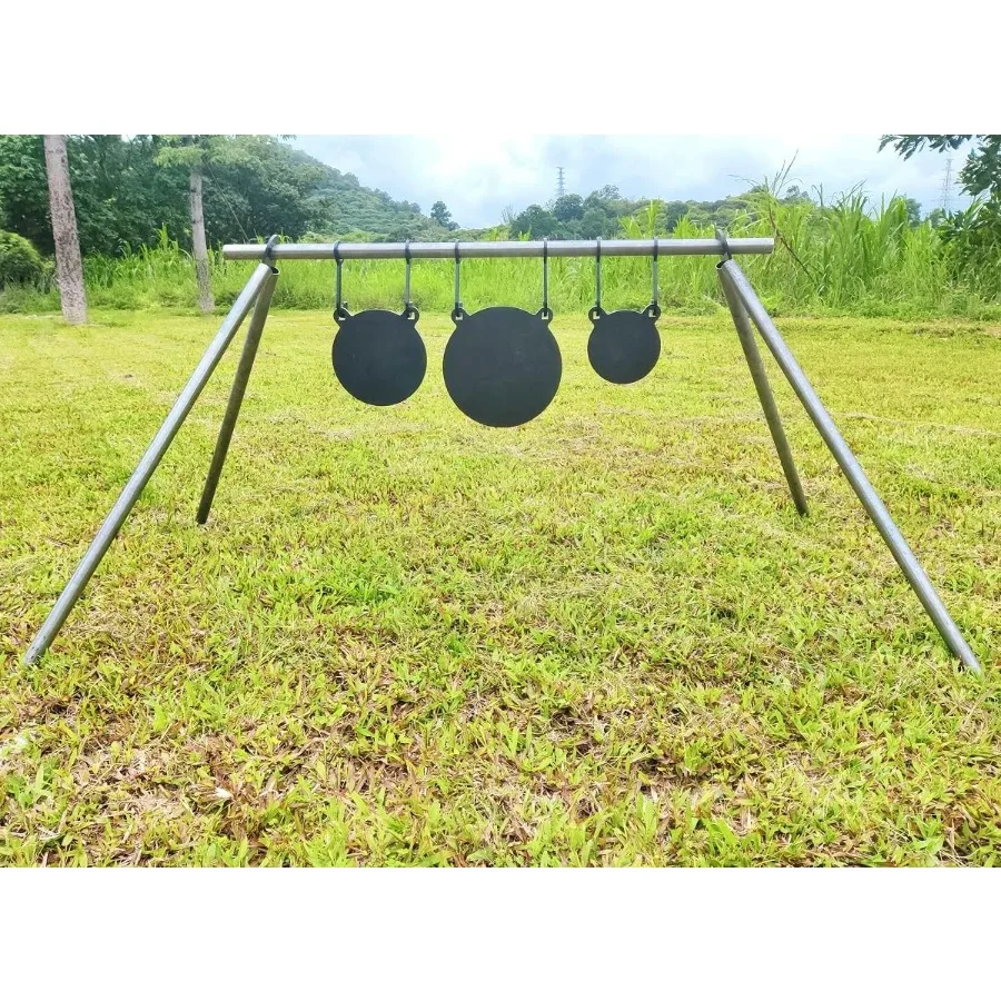 أهداف فولاذية لإطلاق النار Fullbow AR500 Metal Gong Target 3 8 بوصة سميكة عالية العيار الجذع صورة ظلية هدف معدني للدقة