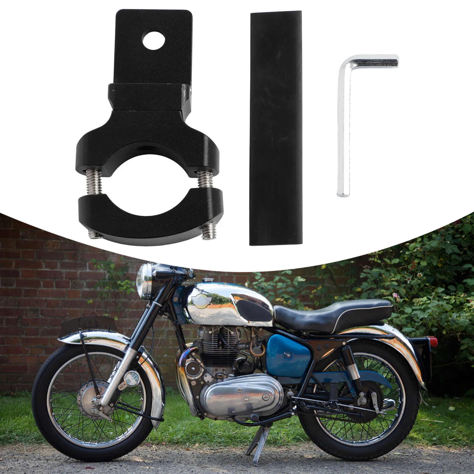 Aluminum Alloy Clamp LED Auxiliary Light Bracket Low-light Conditions User-friendly Design 360 Degree Rotation