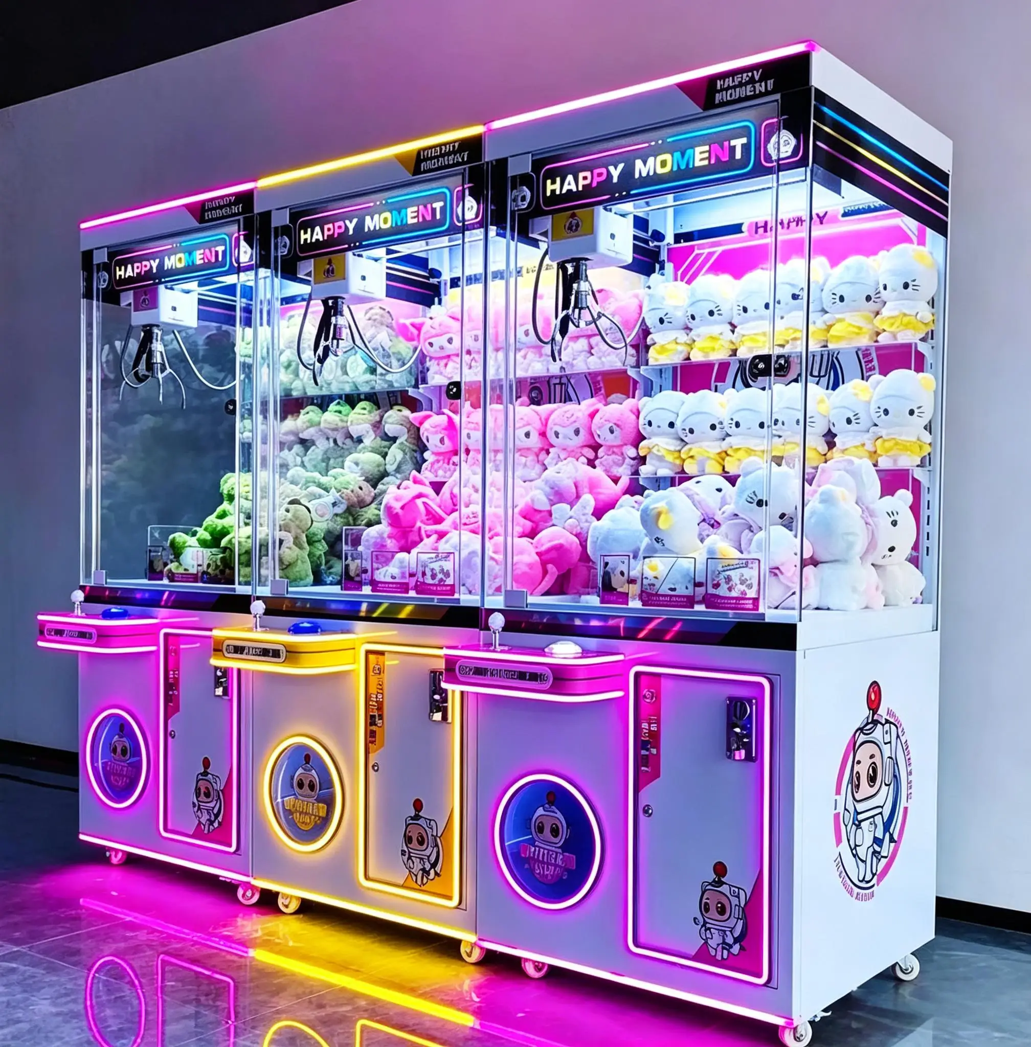 Coin Operated Machine Customization Dolls Catcher Crane Game Machine for Toy Hunt Gripping Arcade Crane Claw Machine