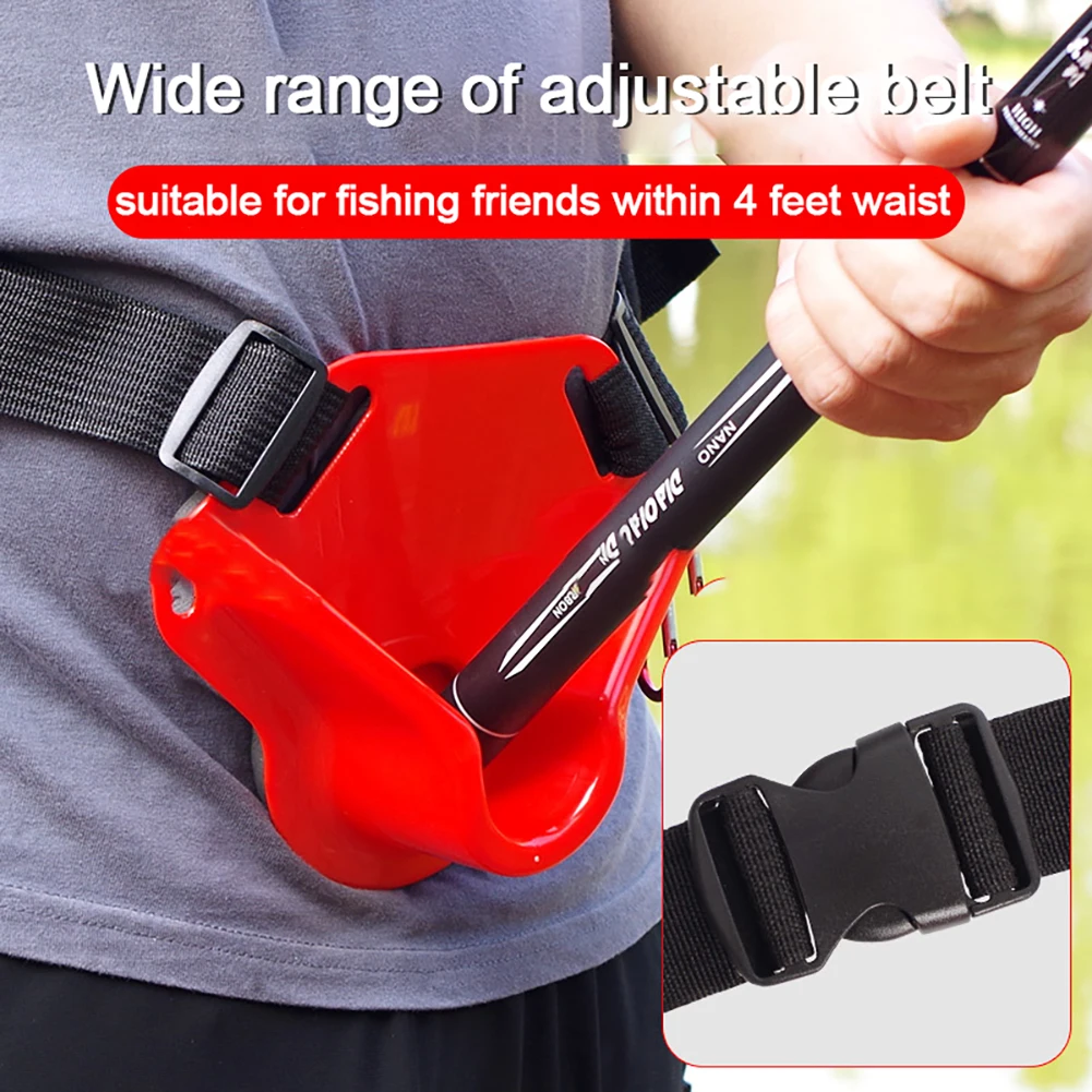 Fishing Belt Rod Holder Fighting Belt Waist Belt Portable Fishing Pole Holder For Outdoor Fishing 16 x 19.5 x 6.3 Cm