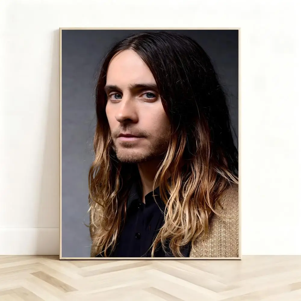 Eccentric Multi-Talented Celebrity J-Jared Leto Poster Classic Self-Adhesive PP Wall Sticker for Living Room Bar Decor Gift
