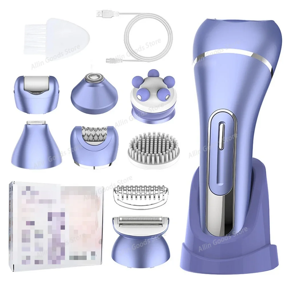 Ladies 7 IN 1 Multifunctional Epilator Grooming Kit Foot File Shaver Body Hair Removal Beauty Care Instrument