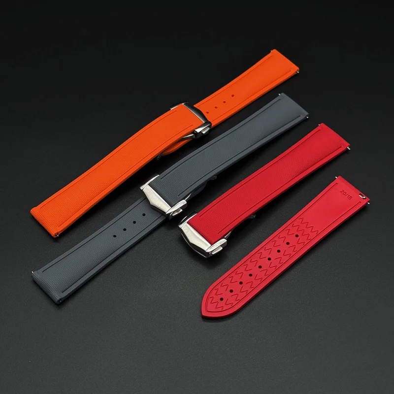 

Универсальный тканый ремешок для часов FKM с узором 20/21/22 мм, быстросъемный браслет для дайвинга для Omega/Breitling/Longines/Tissot/Seiko