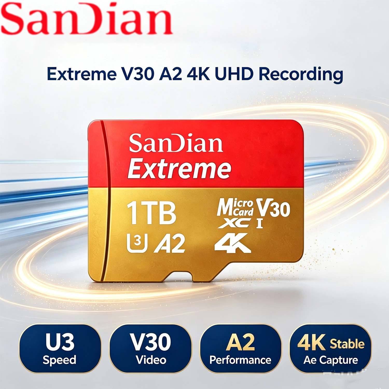 SD Card V30 UHS-I Micro SD Card A2 Performance 64GB to 2TB High Read/Write Speed Memory Card for Phone File Storage Dash cam