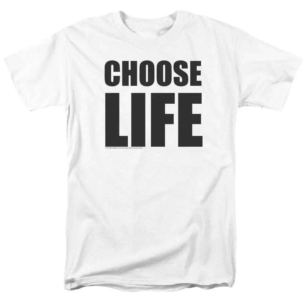 Wham Choose Life T Shirt Licensed Pop Wake Me Up Before You Go Music White