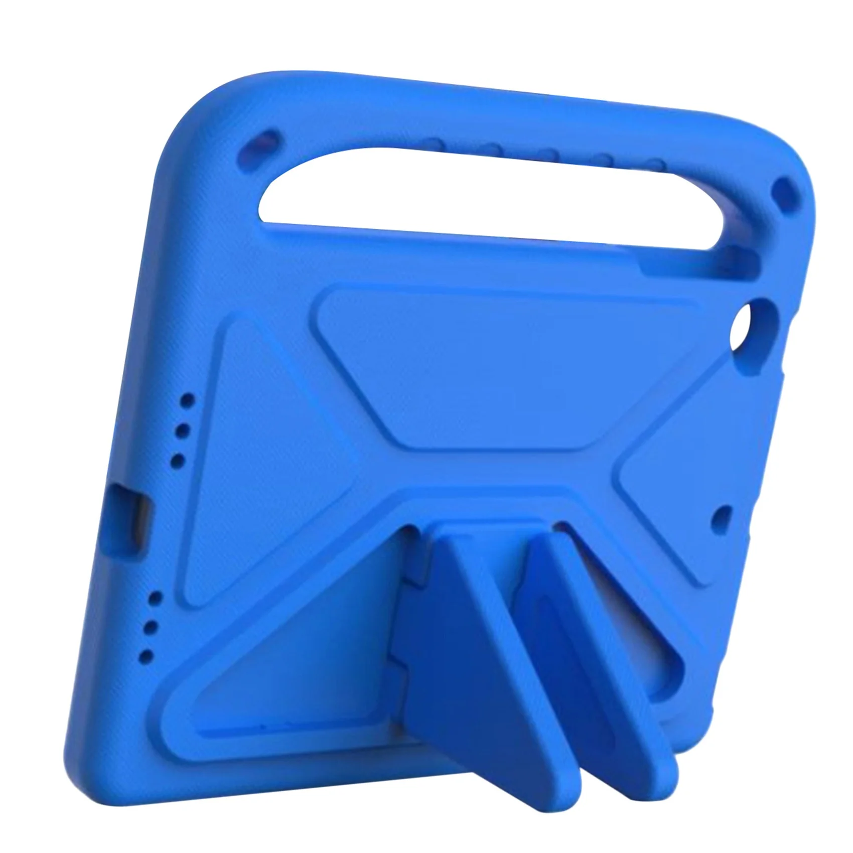 For iPad Mini 1/2/3/4/5/6 7.9 Inch Child Shockproof Lightweight Portable Handle Bracket Protective Cover Blue