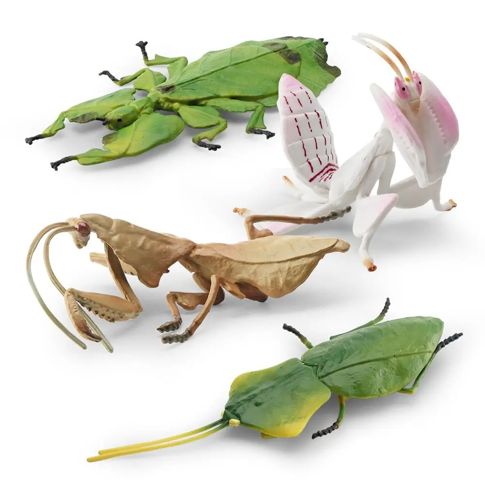 Miniature Mantis Figurine Ornaments Realistic Simulated Insect Educational Animal Praying Mantis Models Teaching Aids