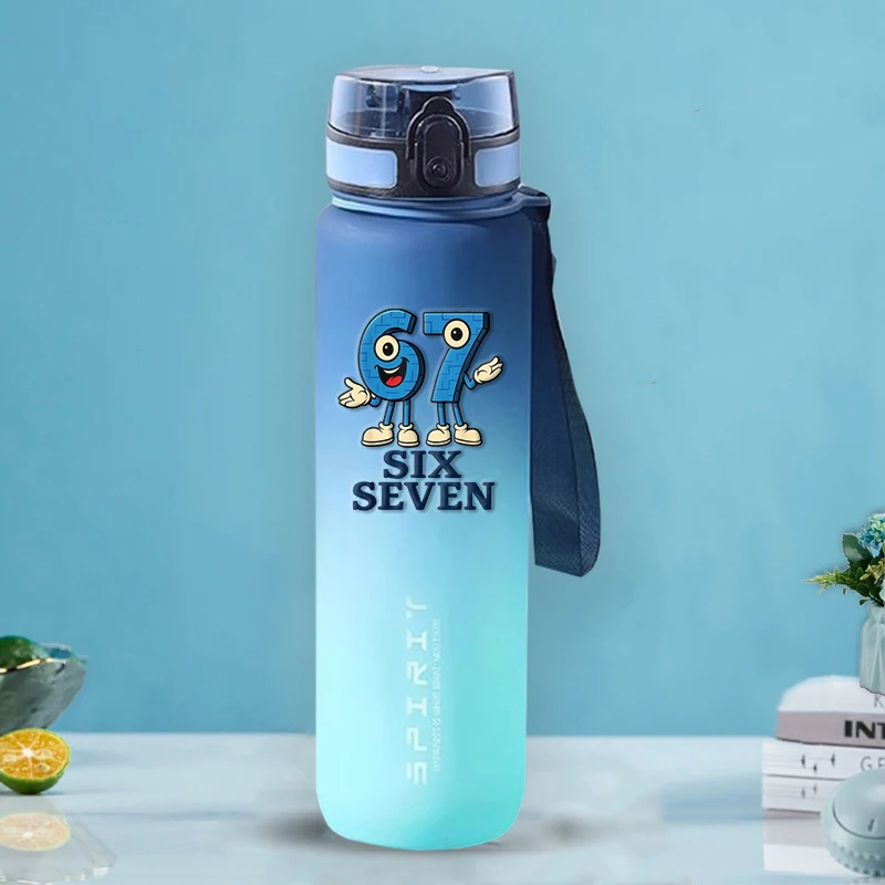 

800 мл спортивная бутылка для воды Steal A Brainrot, детская герметичная пластиковая чашка для питья, шесть семи игр для мальчиков и девочек, кувшины для фитнеса на открытом воздухе