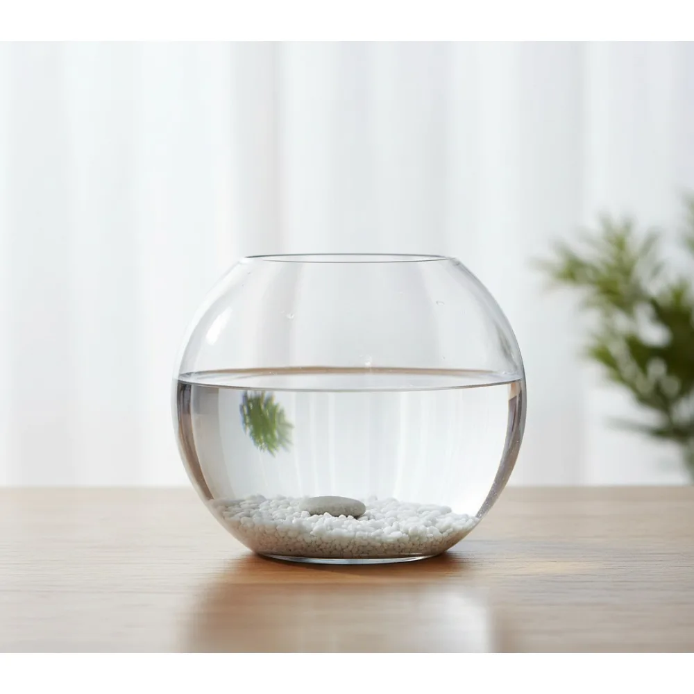 

Large Glass Bubble Bowl 12" Round Terrarium Vase Wedding Centerpiece Floral Arrangements Home Decor