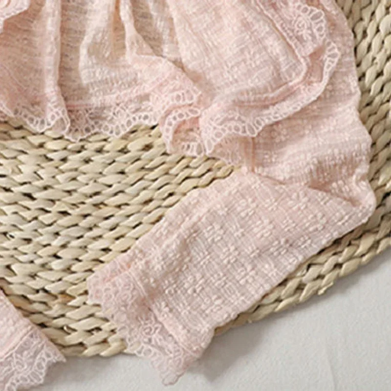 Giacche a prova di sole Donna Pizzo impiombato Elegante Estate Casual Sottile Stile coreano Temperamento Ins Solido Tutto-fiammifero Moda Tenero Chic