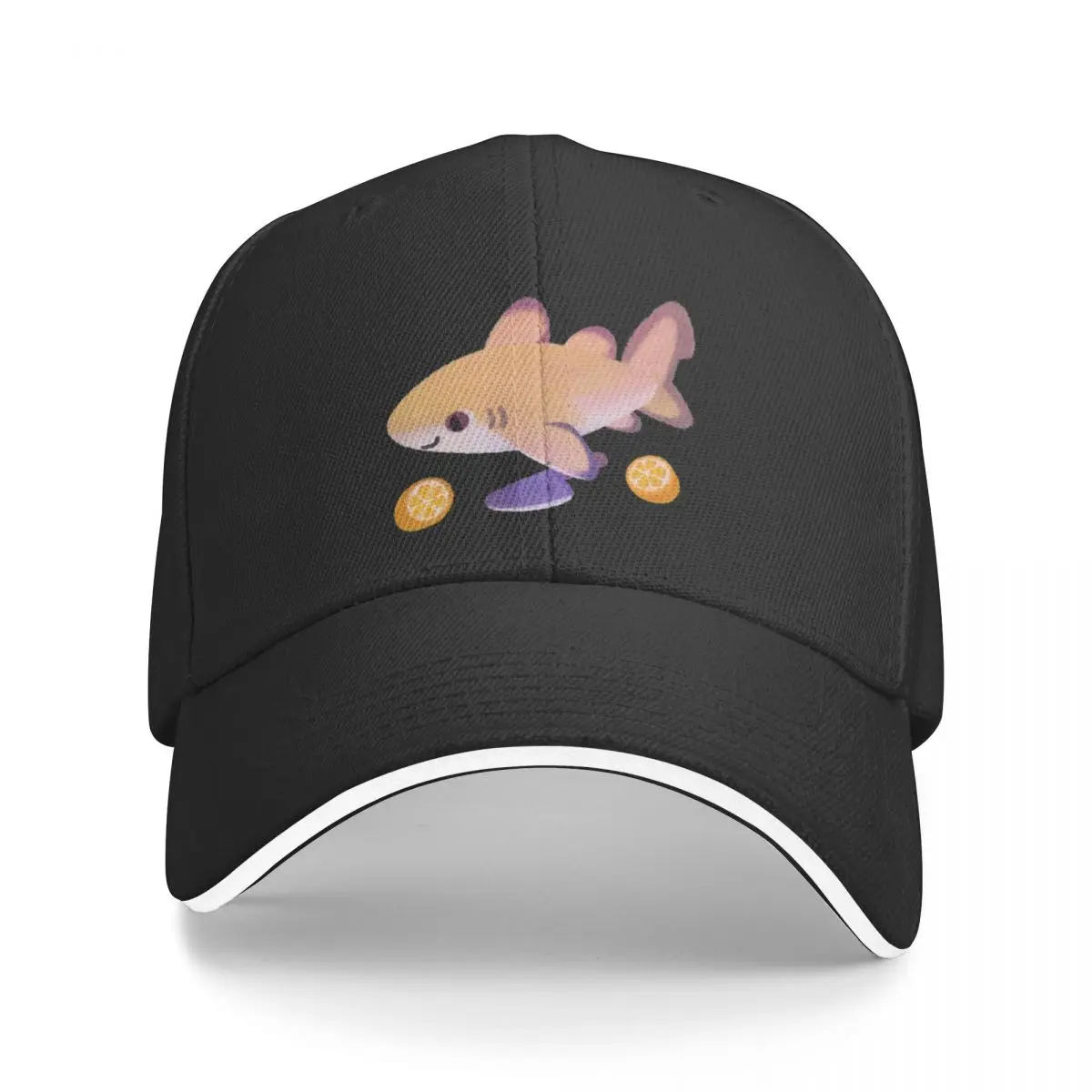 Shark day2 - name or bright bg version Baseball Cap birthday Luxury Cap beach hat Icon Hats Woman Men's