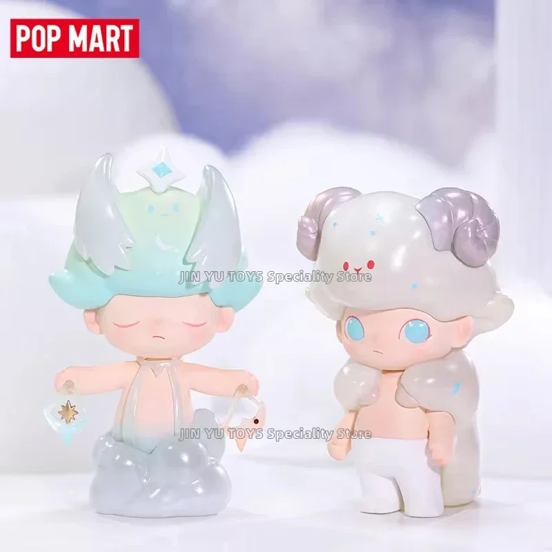 POP MART Dimoo Zodiac Series Blind Box Trendy Toys Cute Anime Action Cartoon Figure Designer Model Girl Birthday Gift Collection