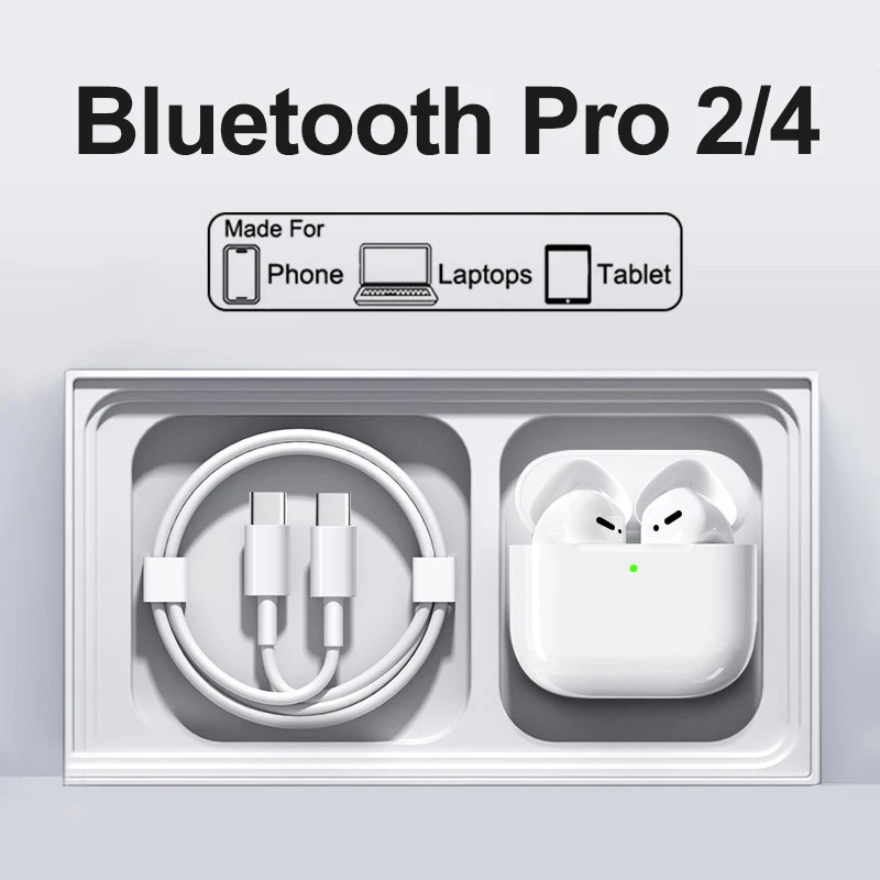 سماعات أذن لاسلكية بلوتوث لأجهزة Apple iPad Air Earbuds لأجهزة iPhone 17 16 15 14 13 12 11 Pro Max سماعات رأس لأجهزة الكمبيوتر المحمولة وسماعات الرأس اللوحية