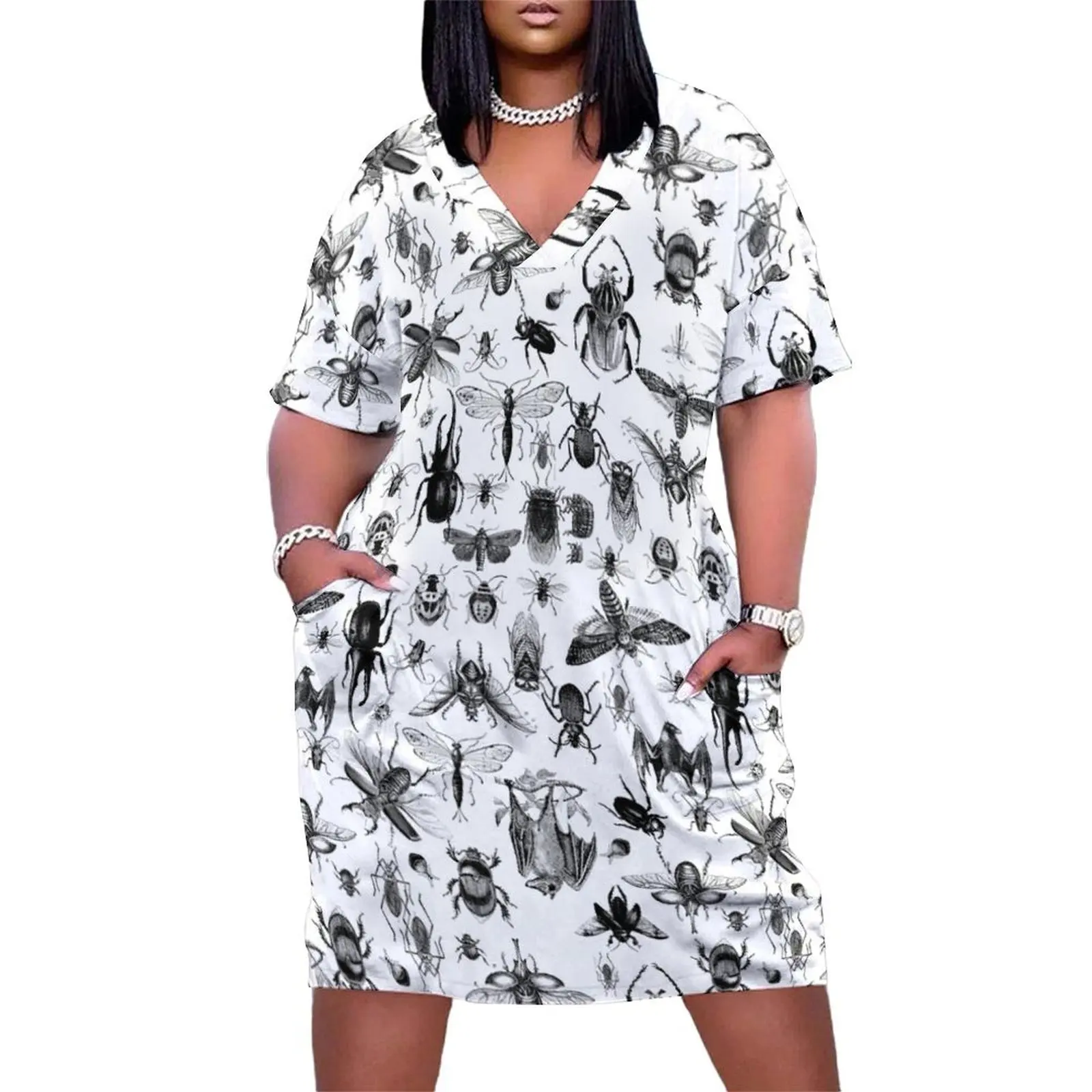 

We like insects! Loose Pocket Dress beach dress Women's dress dresses women summer 2025
