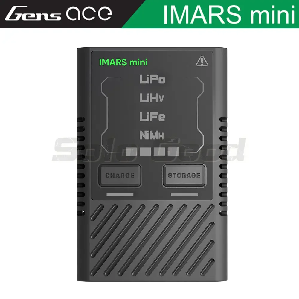 Gens Ace imars เครื่องชาร์จแบตเตอรี่ขนาดเล็ก2-4S รุ่นแบตเตอรี่ลิเธียม Lipo NiMH G-Tech USB-C 60W เครื่องชาร์จแบตเตอรี่ RC