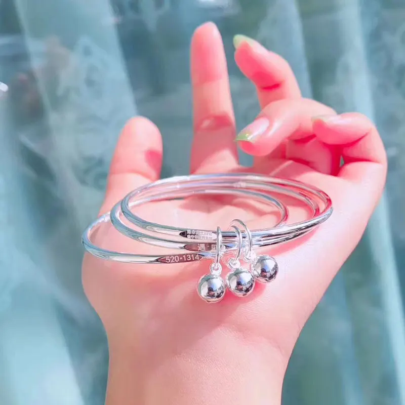 S925 Sterling Silver Multi Loop Thin Bangle Bracelet Minimalist Elegant Handcrafted Jewelry Present For Loved Ones Special Days