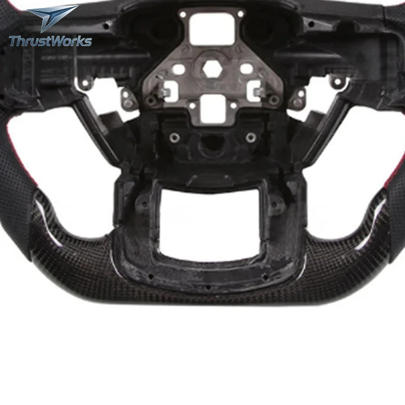 ThrustWorks Interiors Accessories Peorated Carbon Fiber Upgr Sports Steering Wheel New