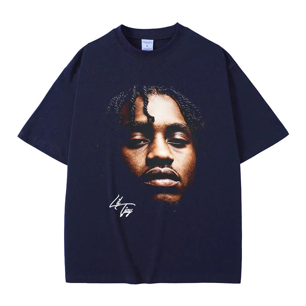 Rapper Lil Tjay Graphic T-shirt Men Women\'s Fashion Hip Hop Vintage T-shirts Casual Cotton Short Sleeve Oversized O-Neck T Shirt