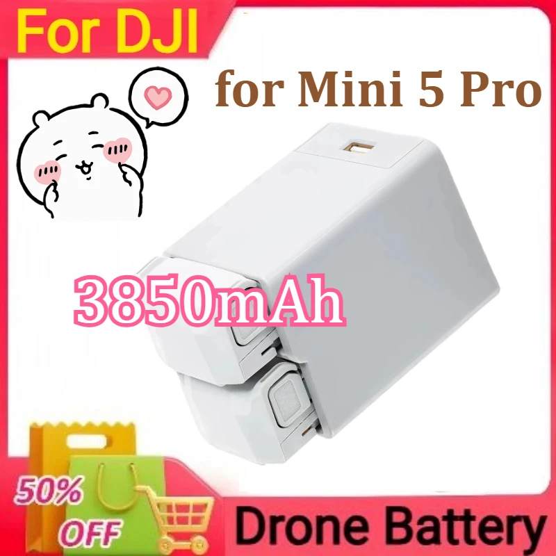 بطارية الطيران الذكية DJI Mini 5 Pro Plus مع وقت الطيران يصل إلى 52 دقيقة، شاحن يطير أطول 3850 مللي أمبير في الساعة + #1