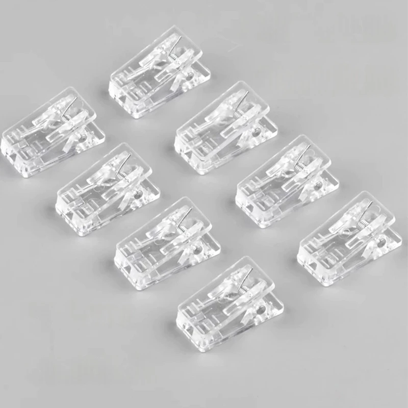 30 Stück Selbstklebende Clips aus Kunststoff, Transparente Wandclips, Klebende Foto-Clips, Poster-Clips für Büro, Zuhause, Poster, Fotos, DIY-Bastelarbeiten – Detail 3