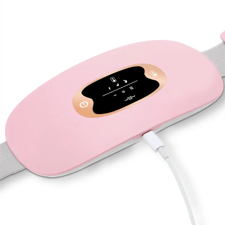 Smart Library Women Period Cramp Massage Wireless Menstrual Heating Pad Abdominal Massager Impulse Period Pain Relief Device War